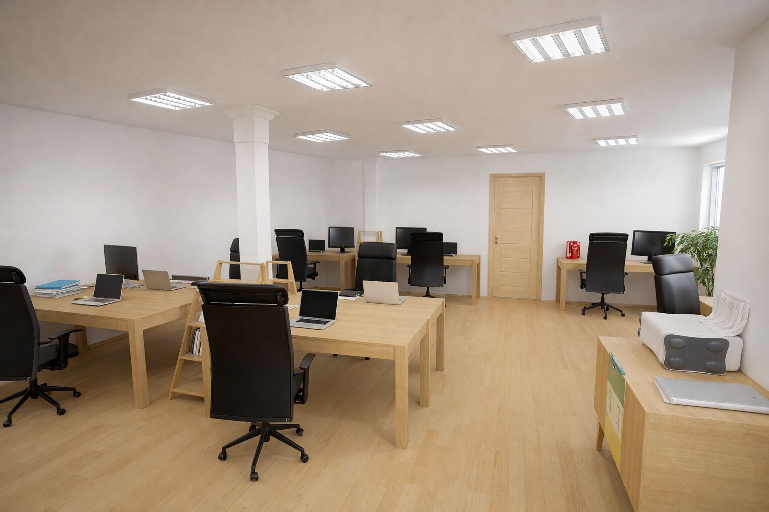 Coworking HUBB – interiér
